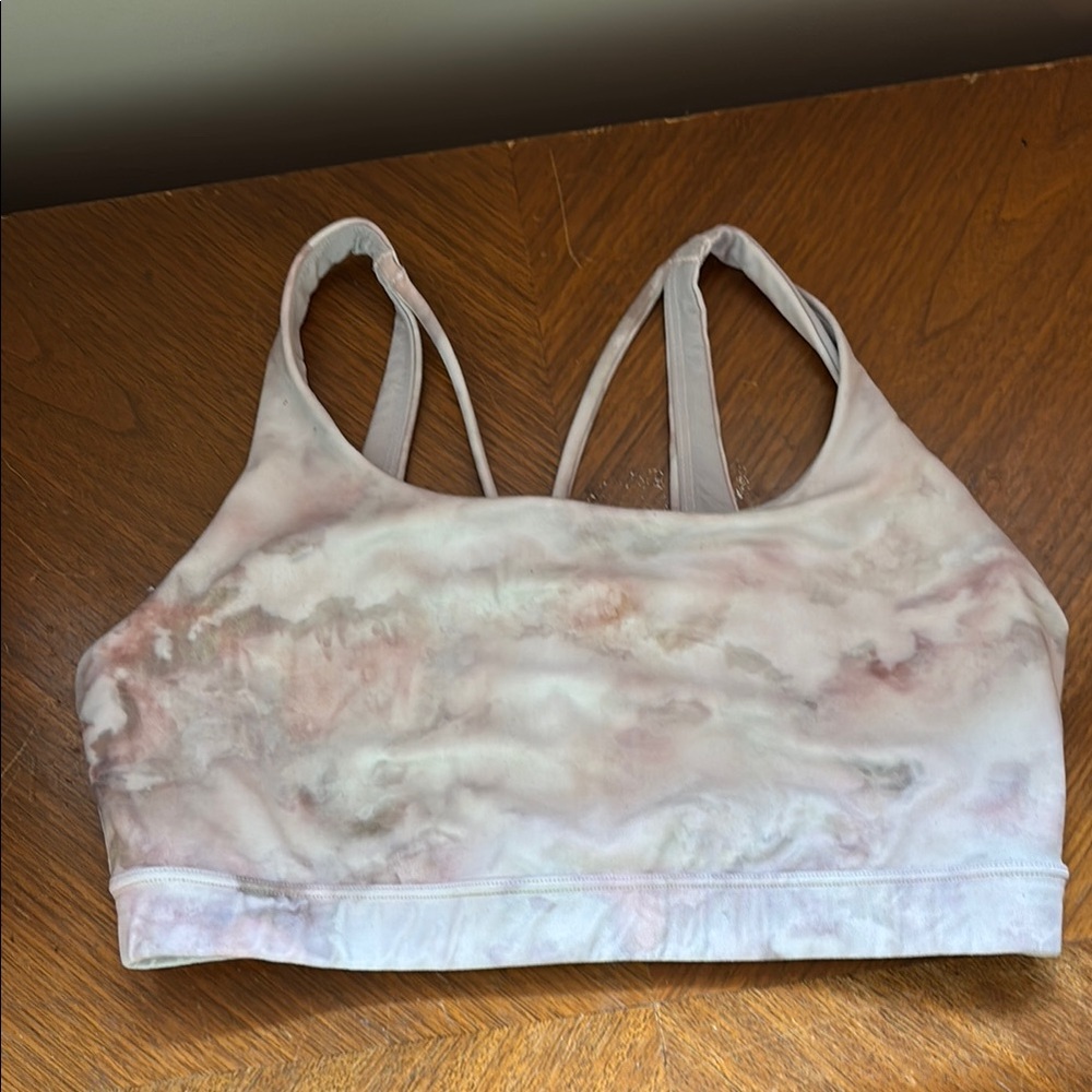 Athleta Pink and Gray Sports Bra Intimates